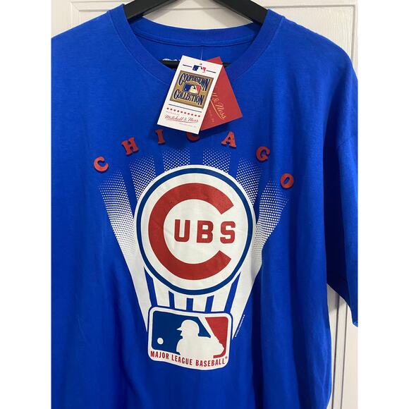 New With Tags Chicago Cubs Mitchell & Ness T-Shirt Men's L - Picture 2 of 6